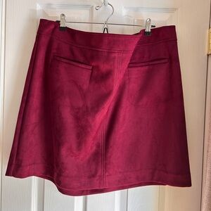 LOFT Plus Burgundy Skirt